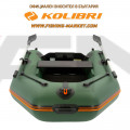 KOLIBRI - Надуваема моторна лодка с твърдо дъно KM-200 Book Deck Standard - зелен